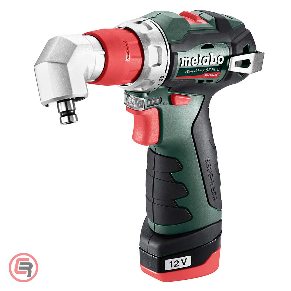 Metabo Bušilica-Odvijač Aku PowerMaxx BS BL Q 12V 2xAKU (2,0Ah) LC 24 + Kofer – 601749500 by Metabo 601749500 Aku Bušilice