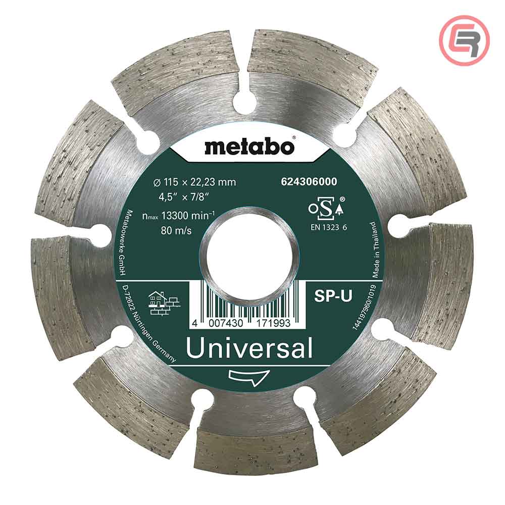 Metabo Dijamantna Rezna Ploča Universal 115 x 22,23 mm SP/U – 624306000 by Metabo 624306000 Pribor Za Brusilice