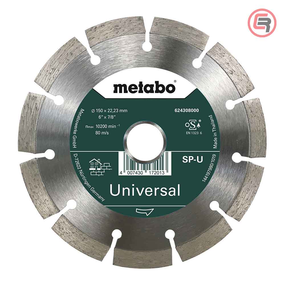 Metabo Dijamantna Rezna Ploča Universal 150 x 22,23 mm SP/U – 624308000 by Metabo 624308000 Pribor Za Brusilice