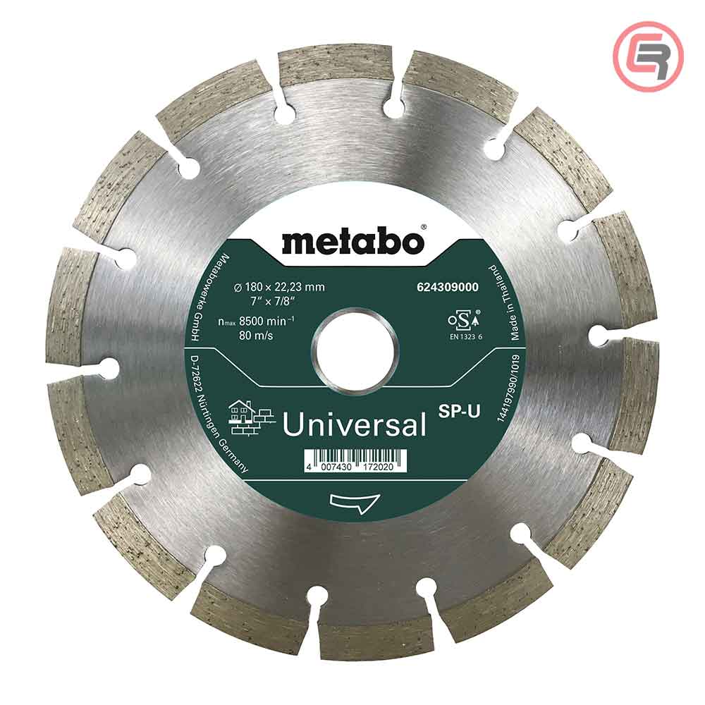 Metabo Dijamantna Rezna Ploča Universal 180 x 22,23 mm SP/U – 624309000 by Metabo 624309000 Pribor Za Brusilice