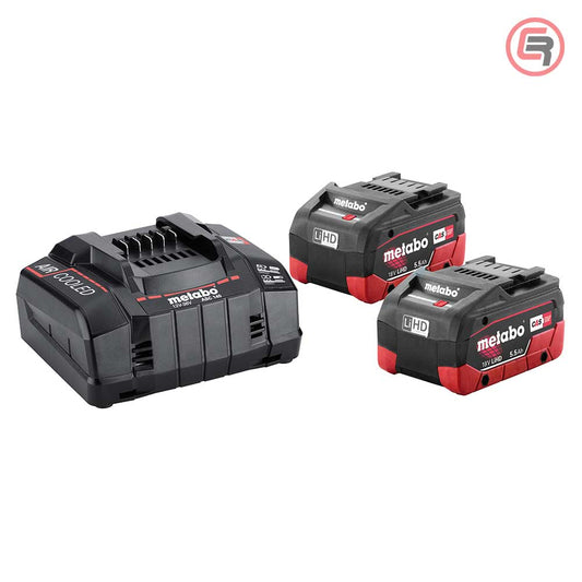Metabo Basic Set s dvije LiHD baterije 18 V 5,5 Ah i punjačem ASC 145