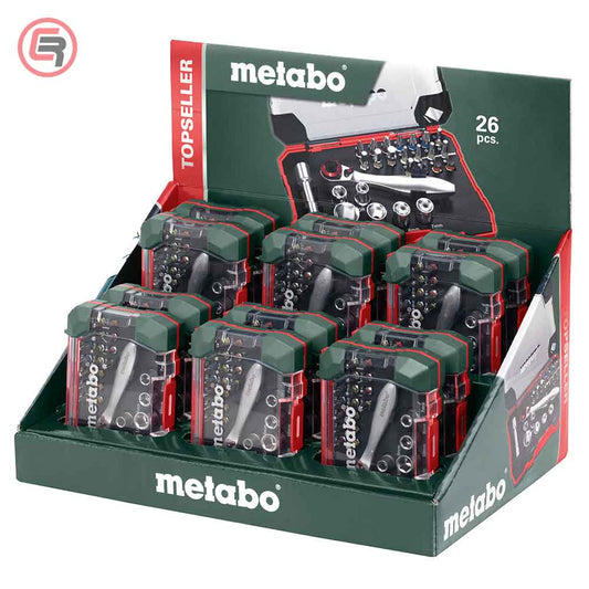 Metabo Set Bitova i Nasadnih Ključeva + Račna 26 dijelni SP – 626701000 by Metabo 626701000 Garniture / Setovi Pribora