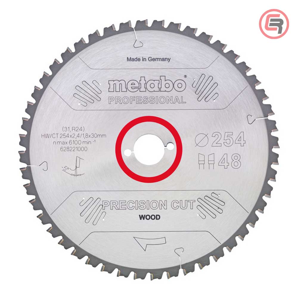 Metabo List Kružne Pile 254 x 2,4 / 1,8 x 30 / Z = 60 Precision Cut Wood Professional – 628222000 by Metabo 628222000