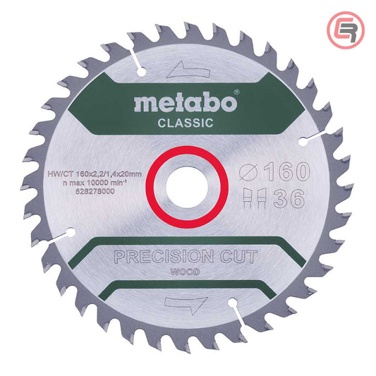 Metabo list kružne pile 160 mm s 36 zuba, 628278000
