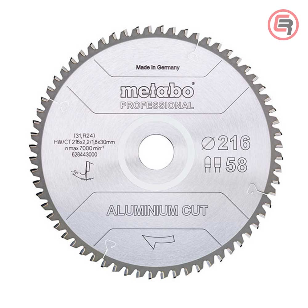 Metabo List Kružne Pile Za Aluminium 216 x 2,2 / 1,8 x 30 / Z = 58 Aluminium Cut Professional – 628443000 by Metabo