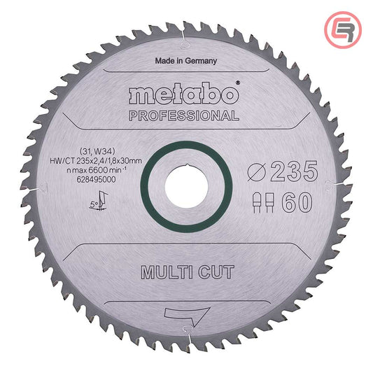 Metabo list kružne pile 628495000, 235 mm, 60 zuba