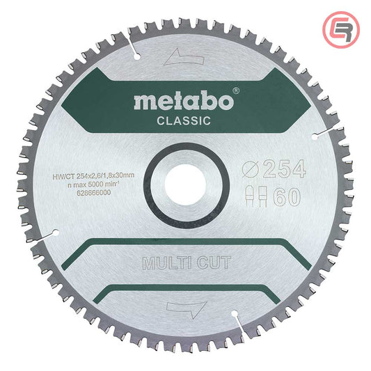 Metabo list kružne pile 254 mm sa 60 zuba, model 628285000