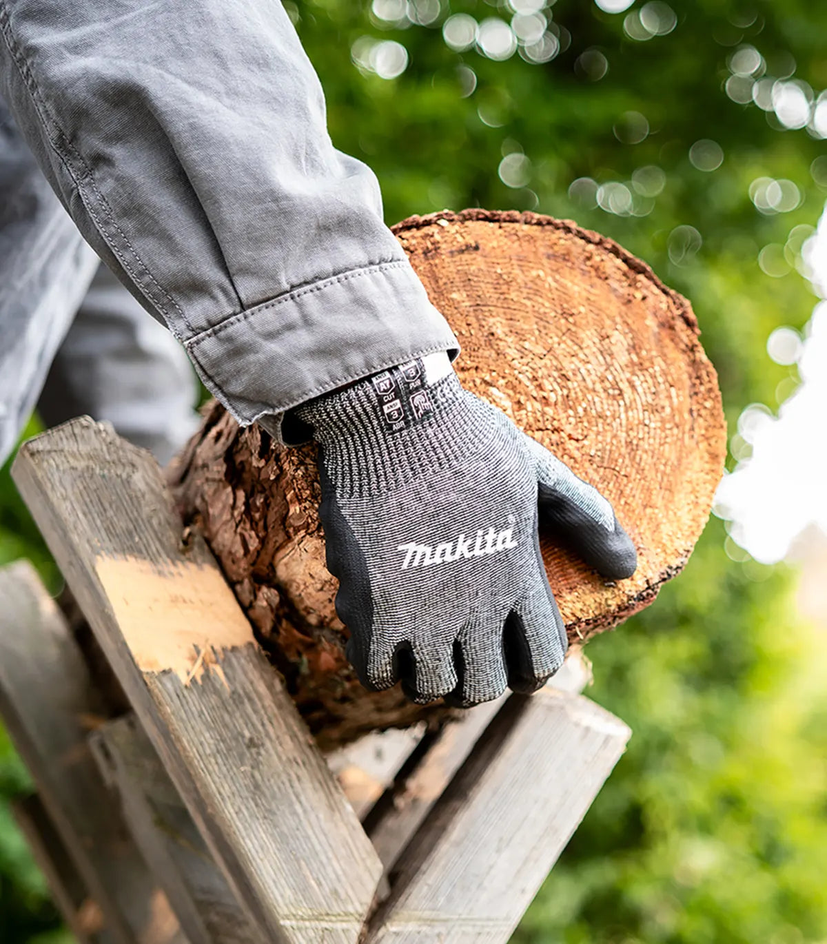 Makita – Radne rukavice Advanced FitKnit Cut Level 7, nitrilne, M, L, XL by Makita Zaštitne rukavice - detalj 4