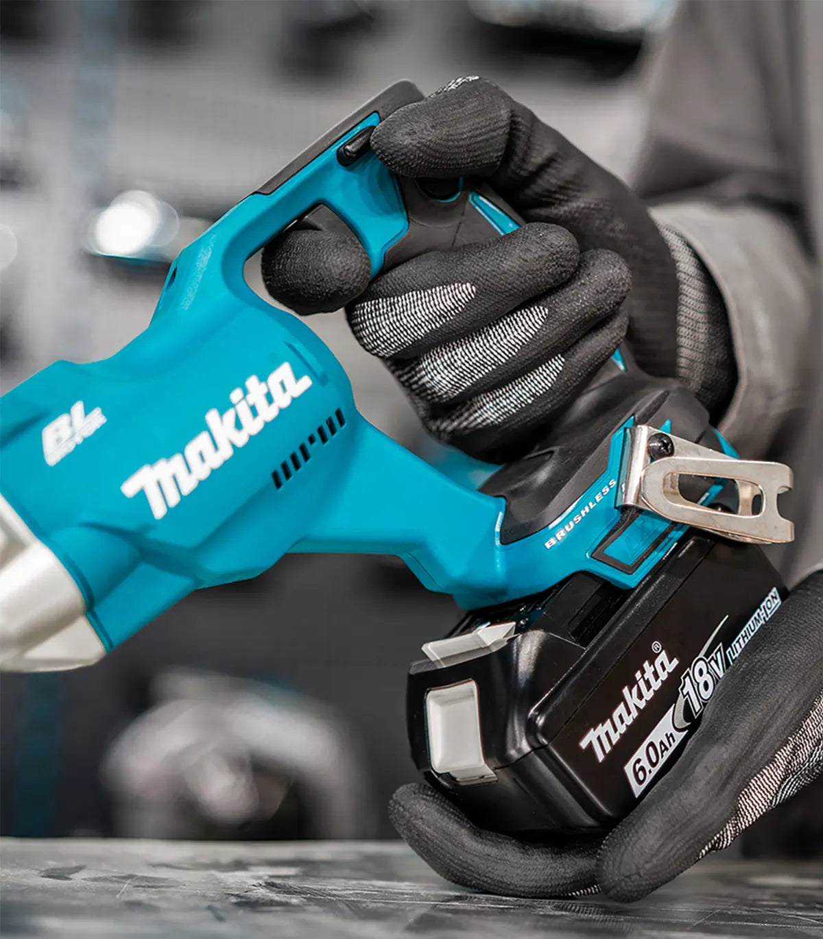 Makita – Radne rukavice Advanced FitKnit Cut Level 7, nitrilne, M, L, XL by Makita Zaštitne rukavice - detalj 2