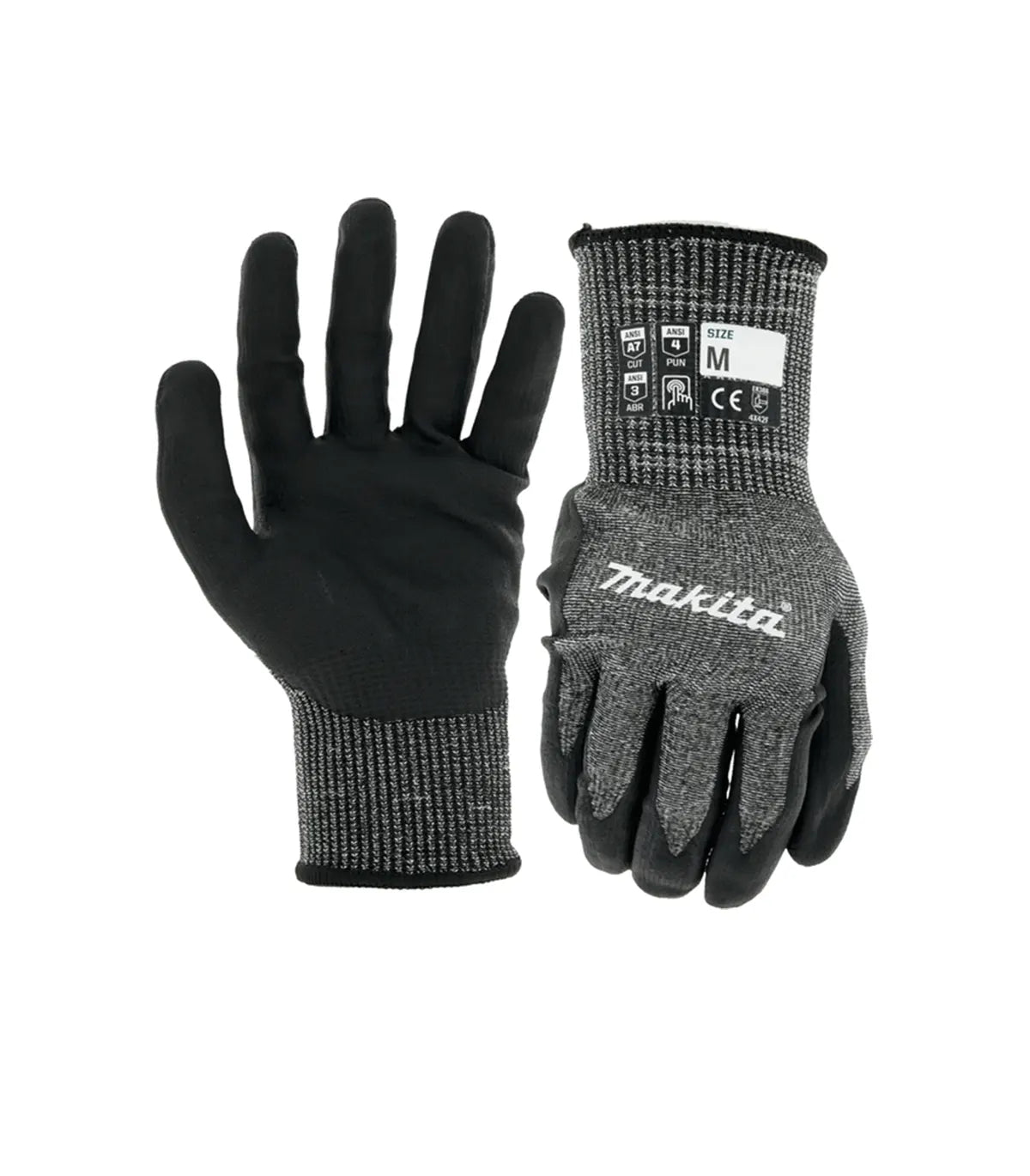 Makita – Radne rukavice Advanced FitKnit Cut Level 7, nitrilne, M, L, XL by Makita Zaštitne rukavice