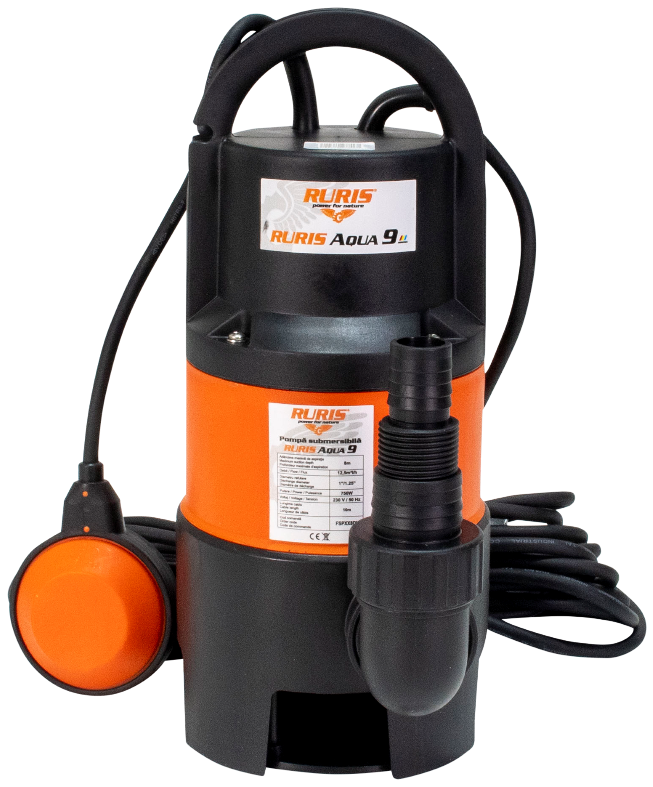 Potopna pumpa za prljavu vodu RURIS Aqua 9 by RURIS Aqua 9 Mašine i uređaji, Motorne pumpe, Svi proizvodi