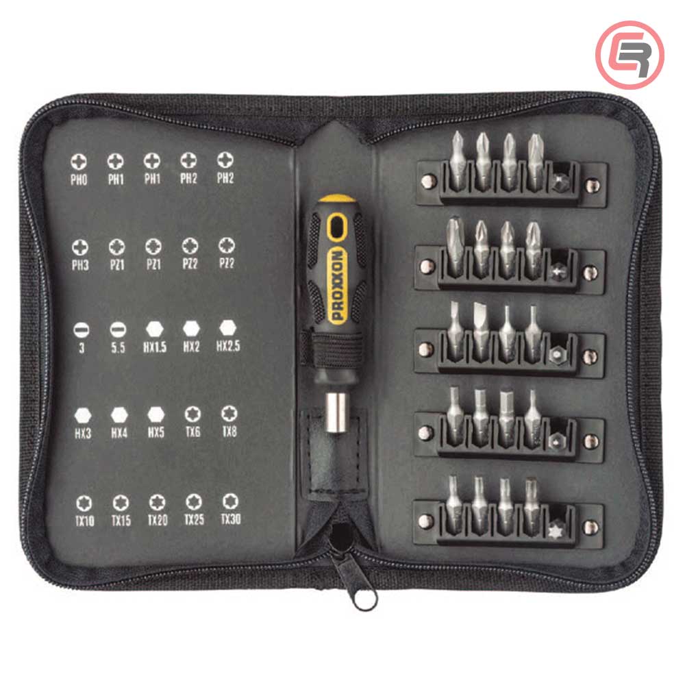Proxxon Garnitura Bit Nastavaka Sa FLEX-DOT Drškom U Torbici / 26 dijelna – 22730 by Proxxon 22730 Garniture / Setovi Alata