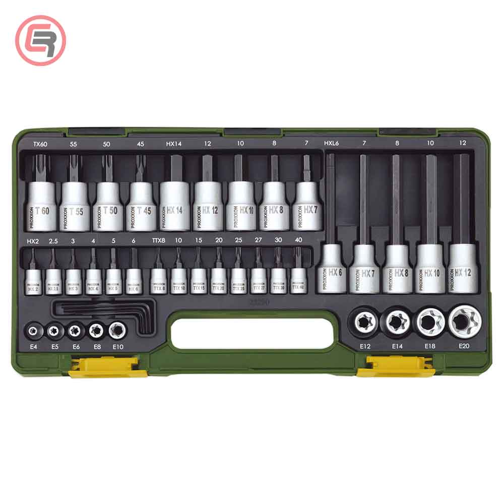 Proxxon Garnitura Nasadnih Torx i Imbus Ključeva 1/4″ + 1/2″ / 42 dijelna – 23290 by Proxxon 23290 Garniture / Setovi Alata