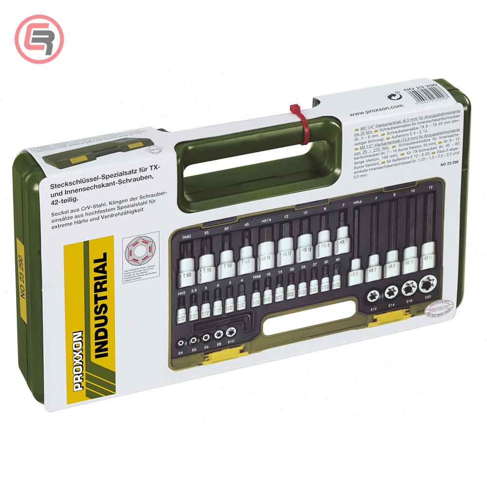 Proxxon Garnitura Nasadnih Torx i Imbus Ključeva 1/4″ + 1/2″ / 42 dijelna – 23290 by Proxxon 23290 Garniture / Setovi Alata
