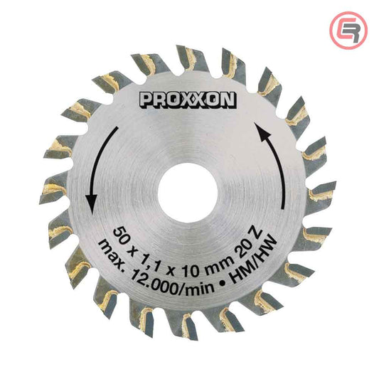 Proxxon List Kružne Pile 50 x 1,1 x 10 mm / 20Z HM Za KS 230 – 28017 by Proxxon 28017 Pribor Za Mikro / Modelarski Alat