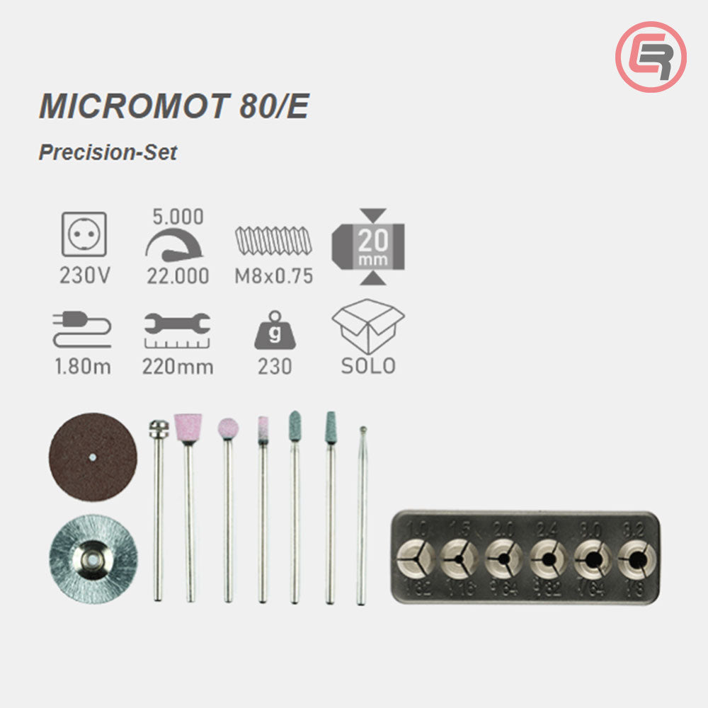 Proxxon Bušilica – Brusilica Micromot 80/E U Setu Sa Priborom 230V Stezne Čeljusti – 28505 by Proxxon 28505 Modelarski /