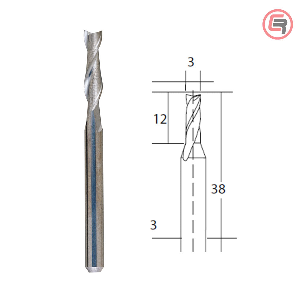 Proxxon Štift Za Glodanje Od Volfram-Karbida 3,0 mm Ravni – 28761 by Proxxon 28761 Pribor Za Mikro / Modelarski Alat