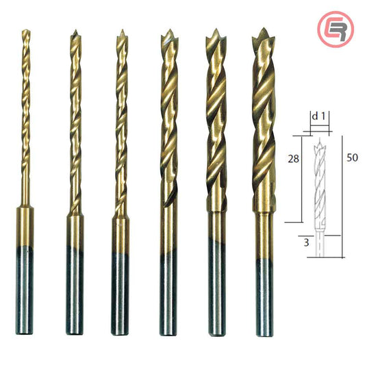 Proxxon Garnitura Svrdala HSS Sa Centralnom Iglom 1,5-4,0 mm / 6 dijelna u Kutiji – 28876 by Proxxon 28876 Pribor Za Mikro