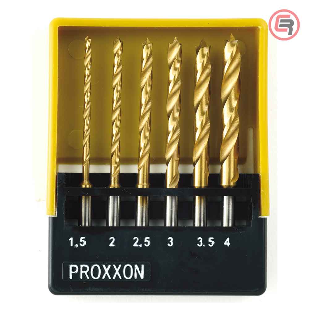 Proxxon Garnitura Svrdala HSS Sa Centralnom Iglom 1,5-4,0 mm / 6 dijelna u Kutiji – 28876 by Proxxon 28876 Pribor Za Mikro