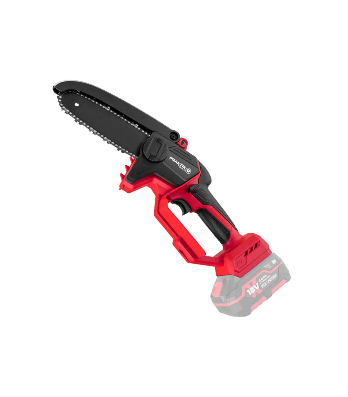 Praktik Tools – Mini akumulatorska lančana pila 18 V 150 mm PTQ140 SOLO by Praktik Akumulatorske pile za orezivanje