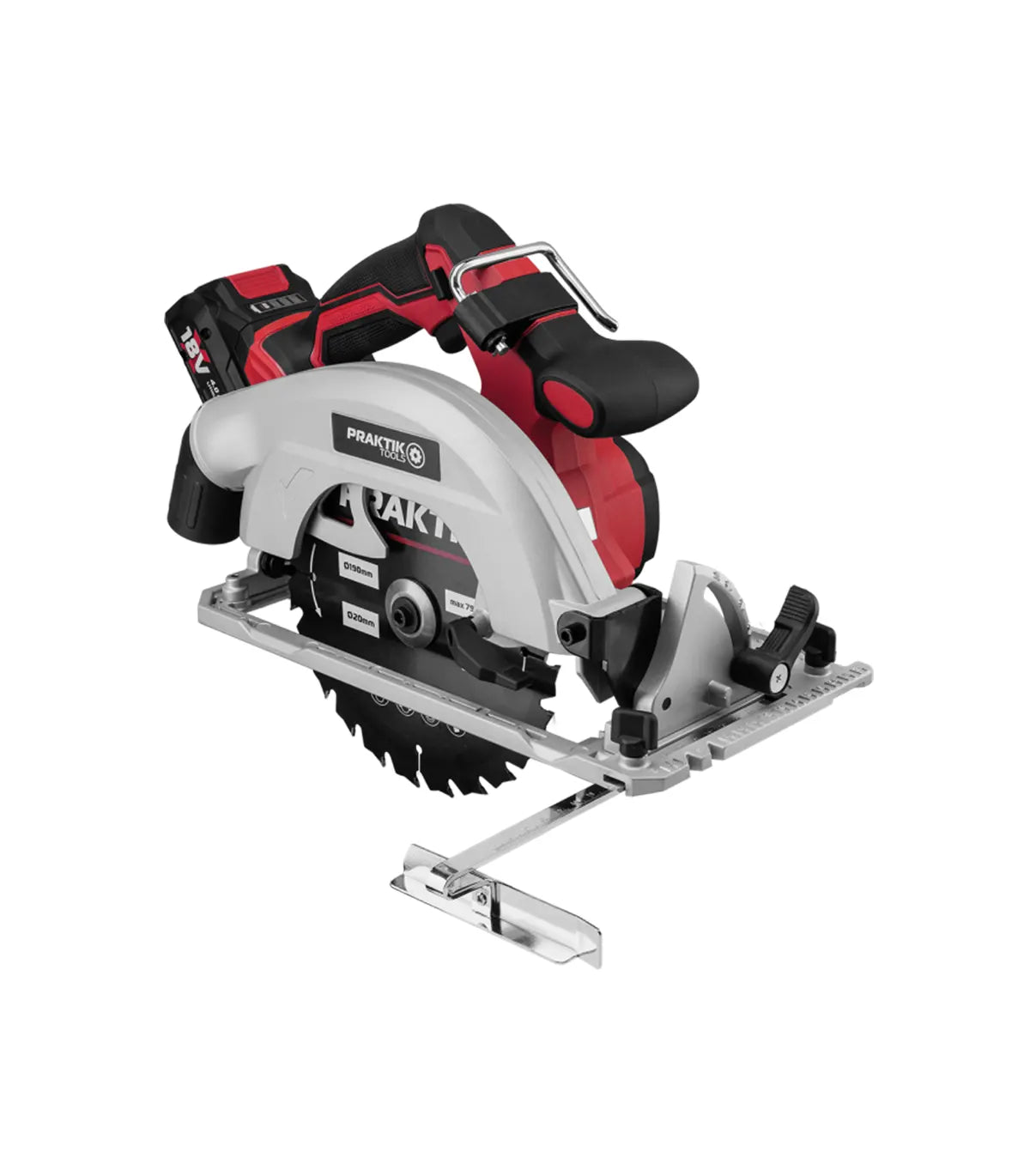 Praktik Tools Flexpower – Akumulatorska ručna kružna pila 18 V Ø190 mm PTQ156 SOLO by Praktik Aku kružne pile - detalj 2