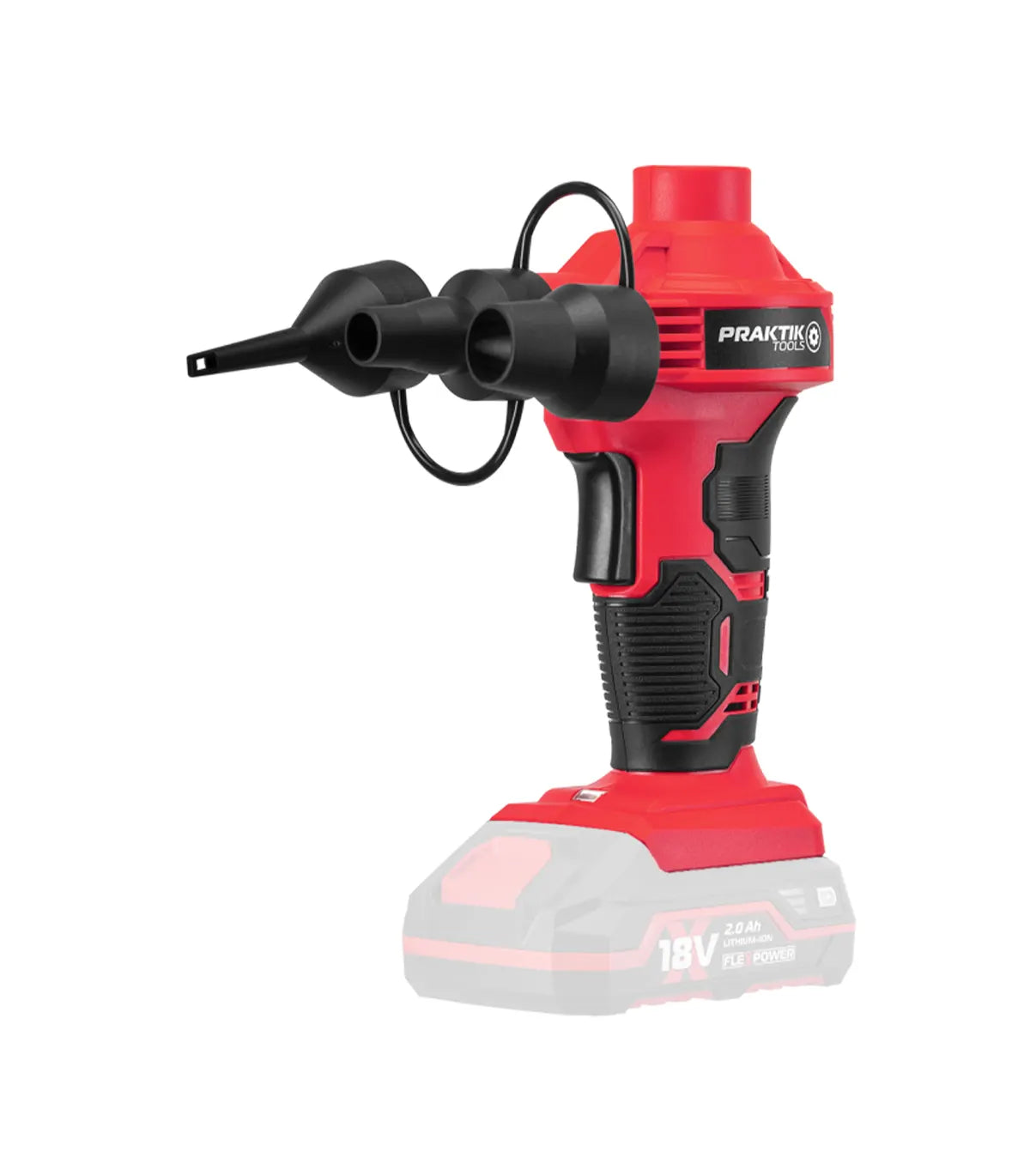 Praktik Tools Flexpower – Akumulatorska zračna pumpa 18 V 750 l/min PTQ162 SOLO by Praktik Aku razni alati