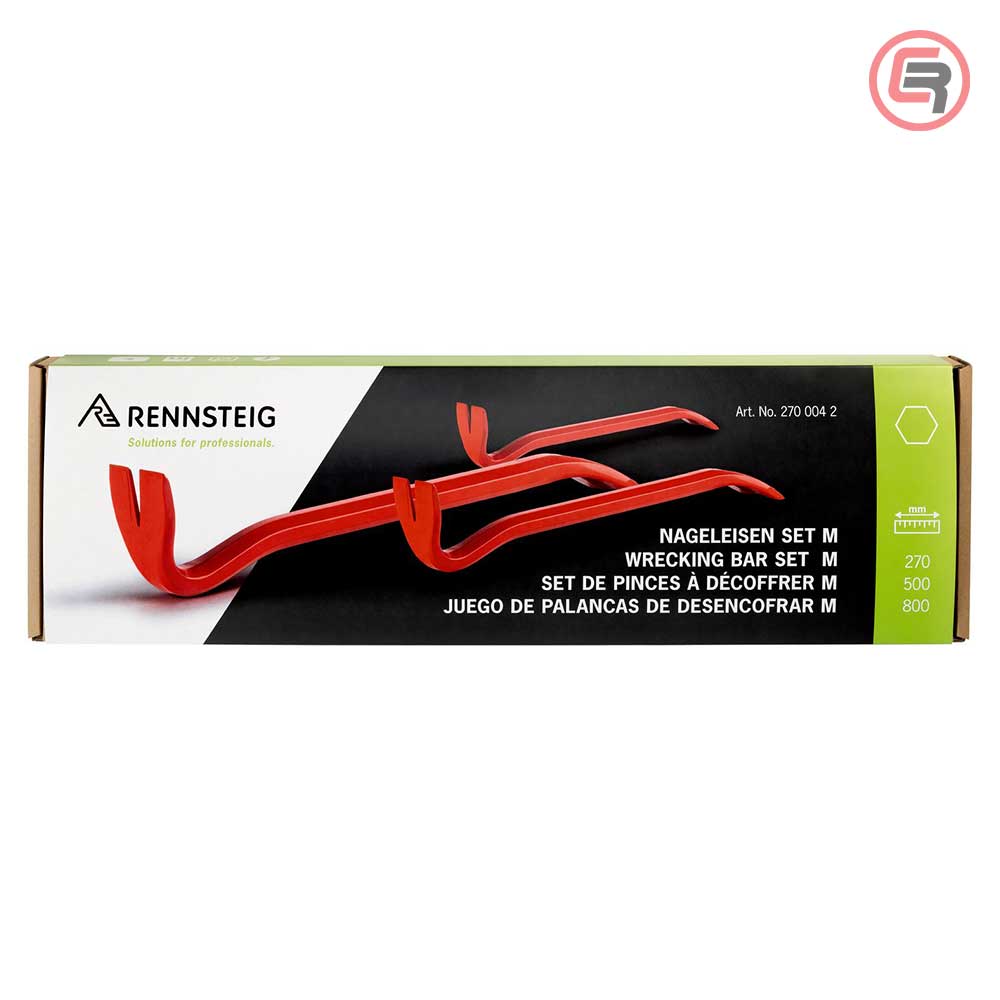 Rennsteig Set Poluga Pajsera M 12×255, 18×500 i 18×800 mm – 270 004 2 by Rennsteig 270 004 2 Čekići, Sjekire, Probijači