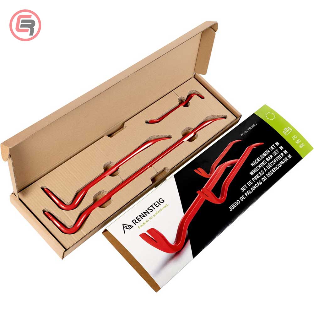Rennsteig Set Poluga Pajsera M 12×255, 18×500 i 18×800 mm – 270 004 2 by Rennsteig 270 004 2 Čekići, Sjekire, Probijači