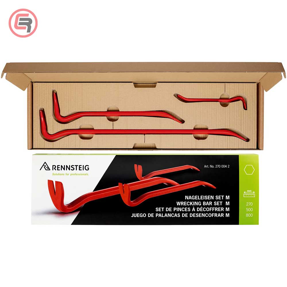 Rennsteig Set Poluga Pajsera M 12×255, 18×500 i 18×800 mm – 270 004 2 by Rennsteig 270 004 2 Čekići, Sjekire, Probijači