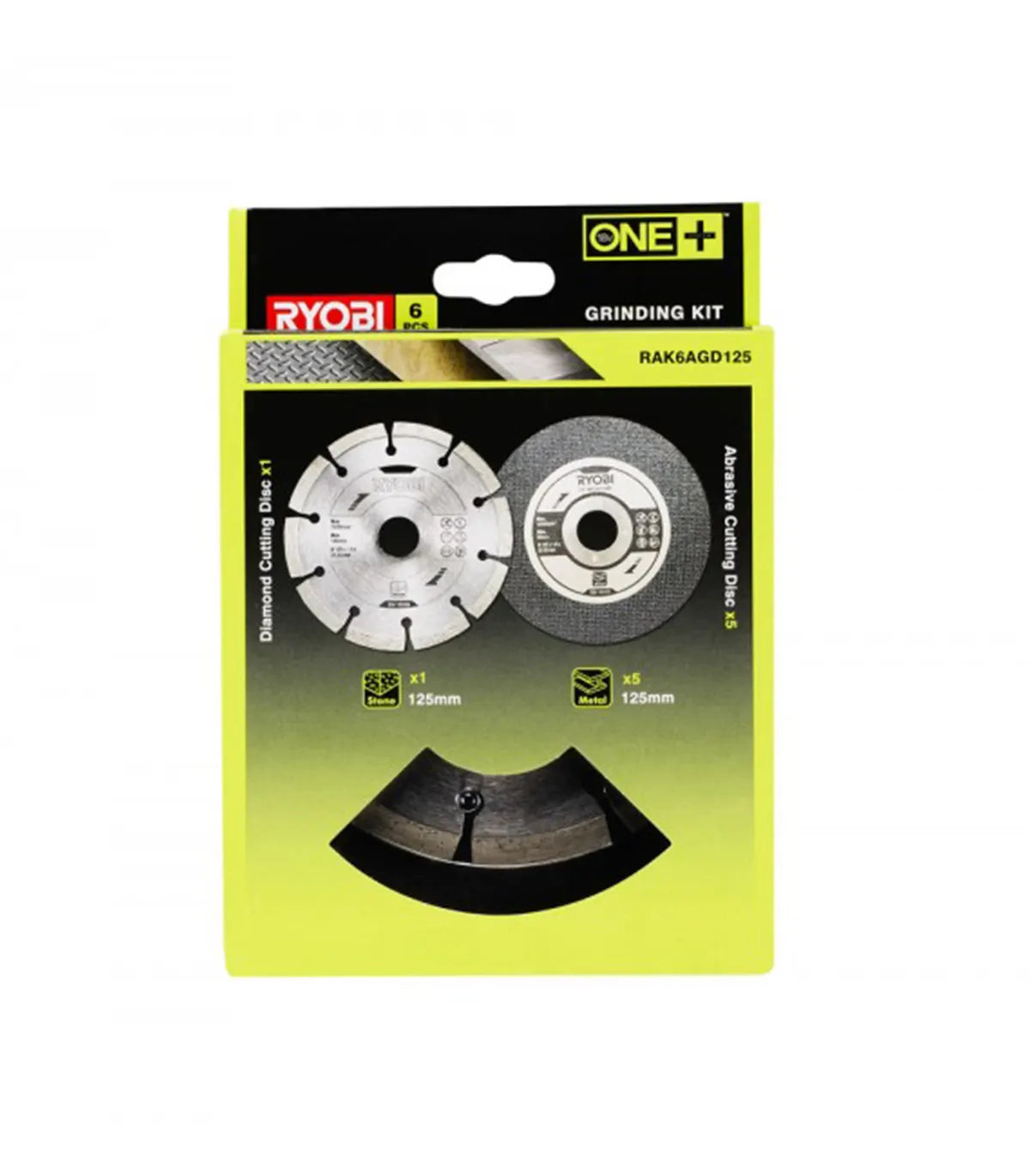 Ryobi – Set višenamjenskih reznih ploča za ugaone brusilice 125 mm 6/1 RAK6AGD125 by RYOBI Pribor za rezanje, brušenje i