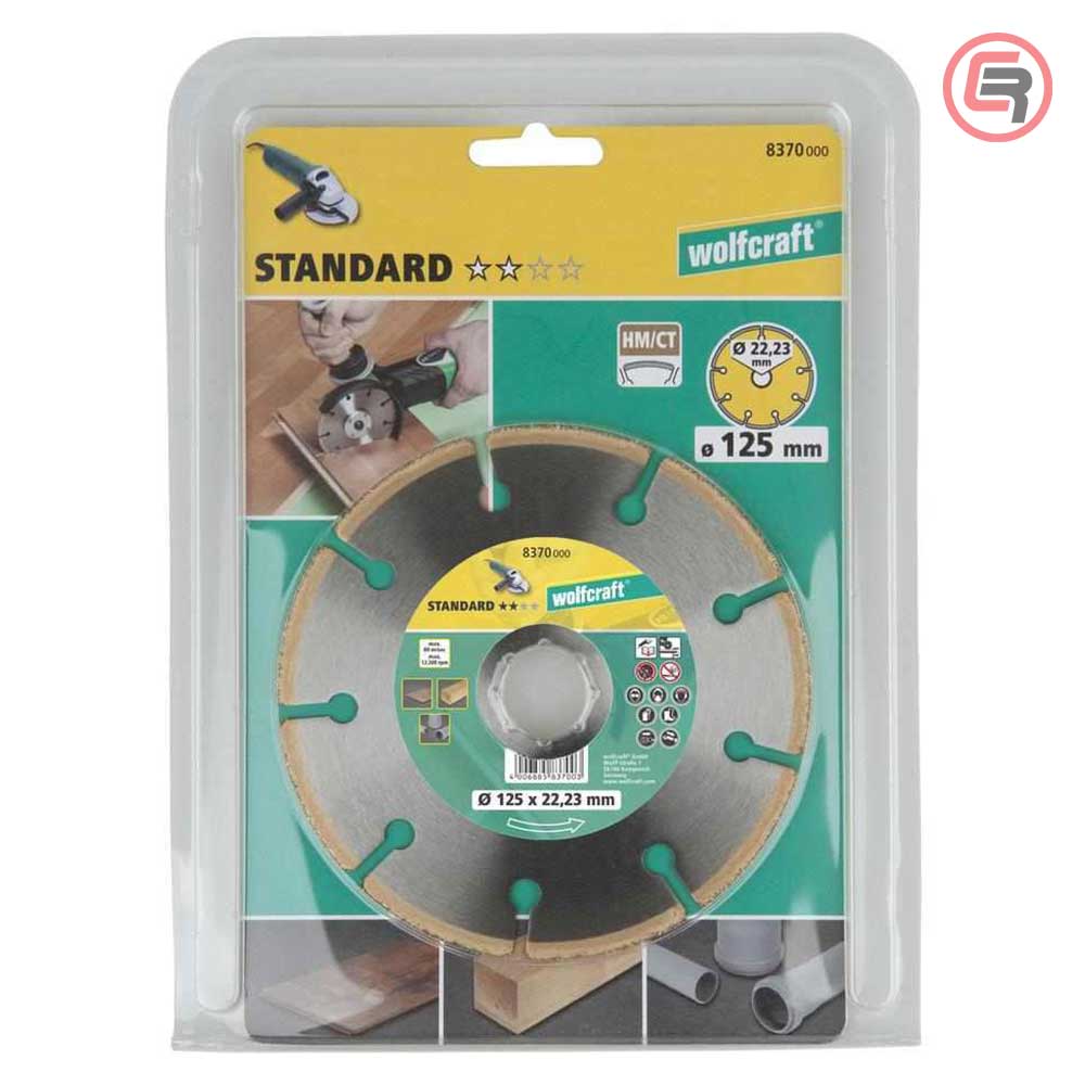 Wolfcraft Rezna Ploča CT Standard Za Laminat i Parket fi 125 x 22,2 mm – 8370000 by Wolfcraft 8370000 Brusne / Rezne Ploče