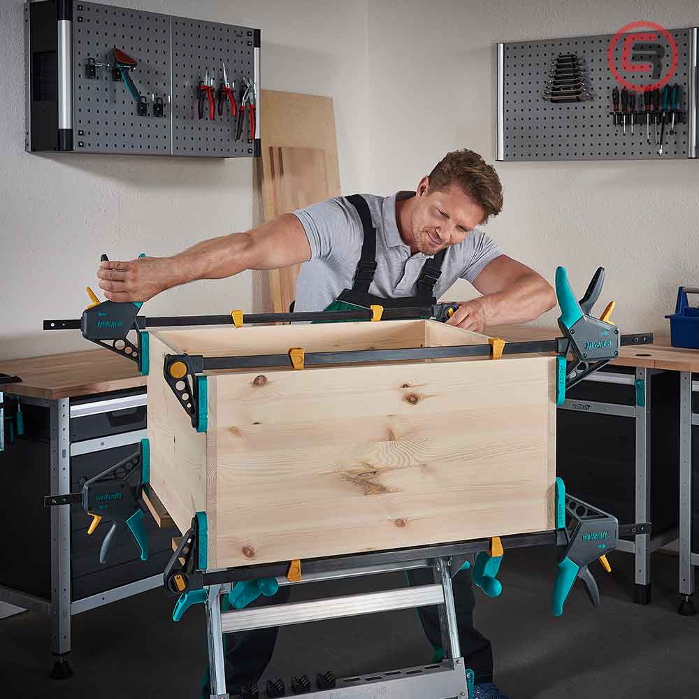 Wolfcraft Stega Jednoručna Brza EHZ PRO 100 / 150 mm – 3030000 by Wolfcraft 3030000 Stege - detalj 11