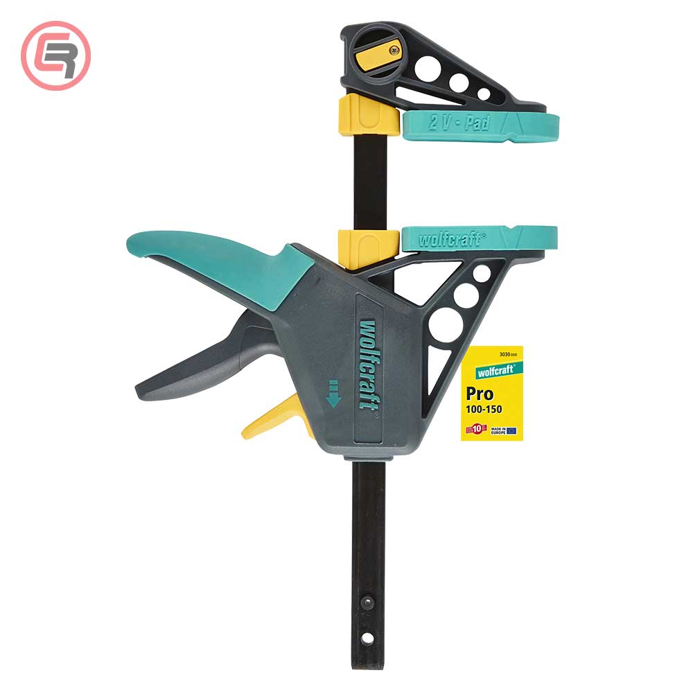 Wolfcraft Stega Jednoručna Brza EHZ PRO 100 / 150 mm – 3030000 by Wolfcraft 3030000 Stege - detalj 3